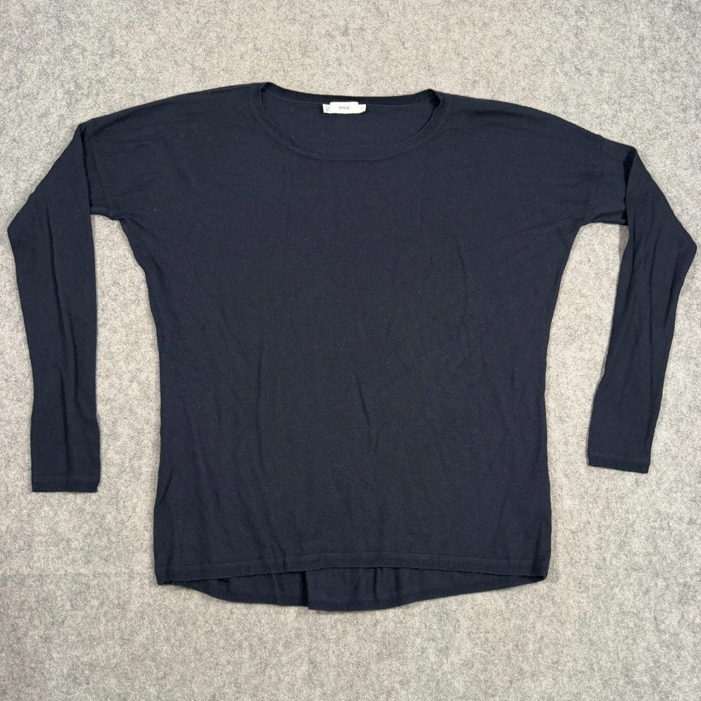 Vince Lightweight Long‎ Sleeve Knit Pullover Top Women's Size Small